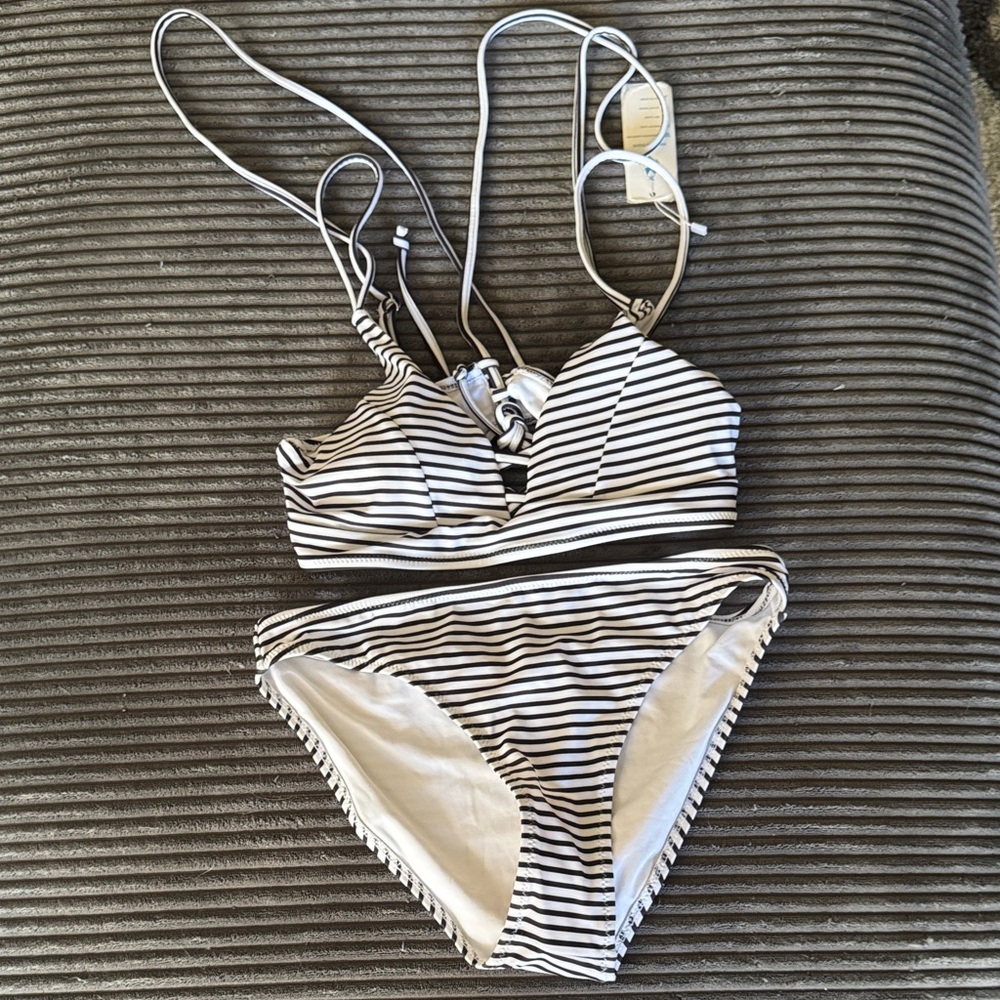 NWT Beachsissi Striped Bikini